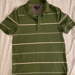 Green striped Banana Republic polo